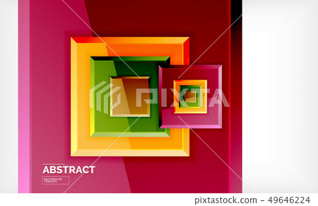 Square abstract background, glossy geometric Square abstract background, glossy geometric 49646224