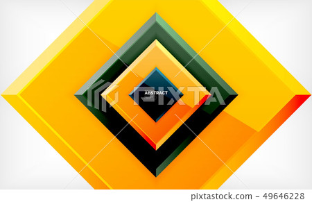 Square geometrical background 49646228
