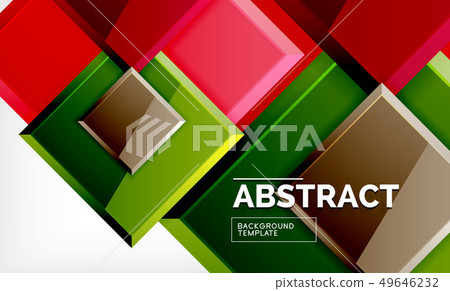 Square geometric background Square geometric background 49646232