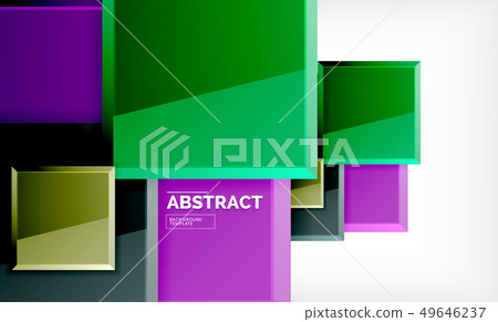 Square geometric background Square geometric background 49646237