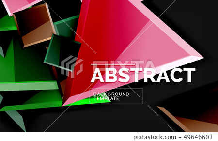 Glossy squares and triangles geometric backgrounds 49646601