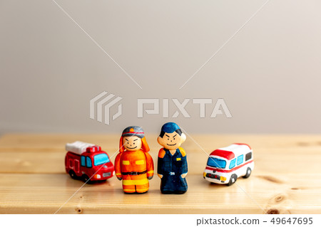 Firefighter ambulance fire engine 49647695