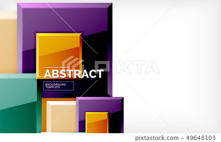 Square abstract background, glossy geometric Square abstract background, glossy geometric 49648103