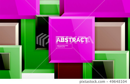 Square geometric background Square geometric background 49648104