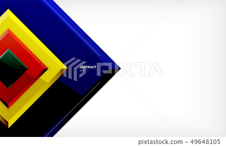 Geometric abstract background, modern square Geometric abstract background, modern square 49648105