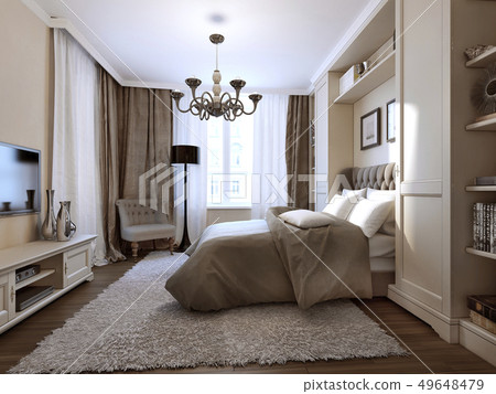 Bedroom avant-garde style 49648479