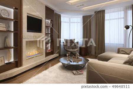 Living room avant-garde style 49648511