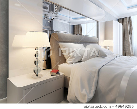 Bedroom art deco and modern interior Bedroom art deco and modern interior 49649296