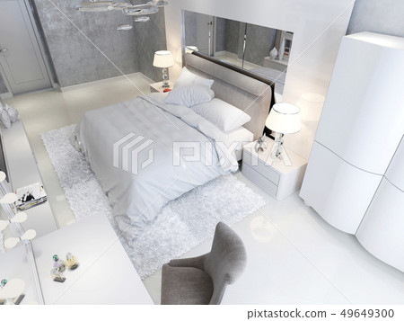 Bedroom in classic and art deco style Bedroom in classic and art deco style 49649300
