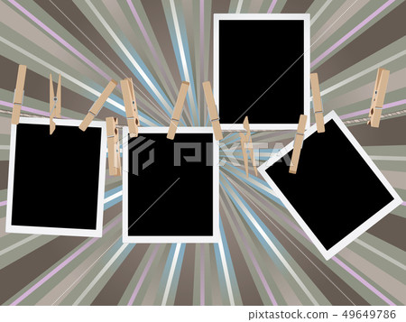Photo Frames on Rope Photo Frames on Rope 49649786