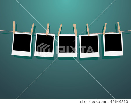 Photo Frames on Rope 49649810