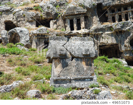 Burials ancient Lycian city Tlos Burials ancient Lycian city Tlos 49651073