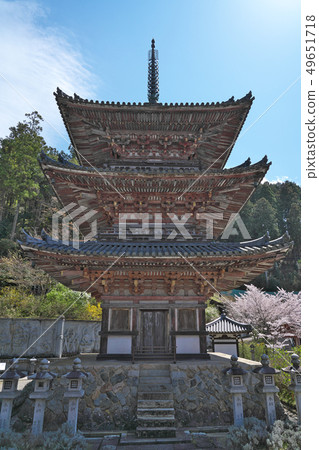 [Tsubosaka Temple Triple Tower] Tsubosaka, Takatori-cho, Takashi-gun, Nara Prefecture 49651718