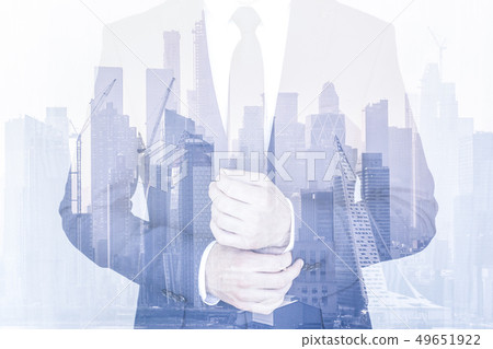 Corporate business, entrepreneurship and economic prosperity conceptul collage. Corporate business, entrepreneurship and economic prosperity conceptul collage. 49651922