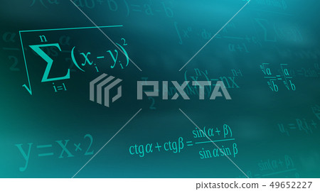 Creative illustration of math equation, mathematical, arithmetic, physics formulas background. Art Creative illustration of math equation, mathematical, arithmetic, physics formulas background. Art 49652227