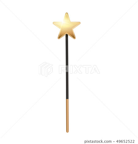 Creative illustration of miracle magical stick with sparkle isolated on background. Art design Creative illustration of miracle magical stick with sparkle isolated on background. Art design 49652522