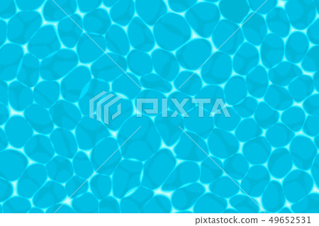 Creative illustration of swimming pool top view with reflection background. Art design of shimmering 49652531