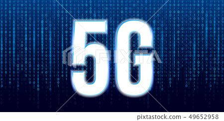 Creative illustration of 5G signal transmission technology, new wireless internet wifi connection Creative illustration of 5G signal transmission technology, new wireless internet wifi connection 49652958