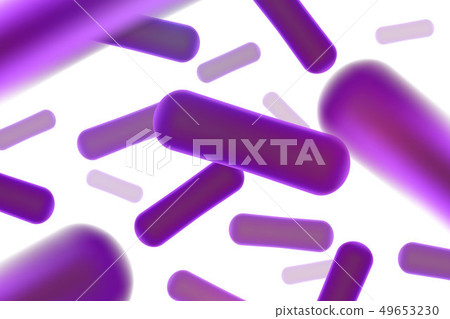 Creative illustration of probiotics bacteria isolated on background. Art design microscopic bacteria Creative illustration of probiotics bacteria isolated on background. Art design microscopic bacteria 49653230