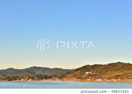 Okuhama Lake in the morning 49653363