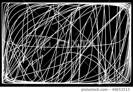 Abstract monochrome background, freehand scribble Abstract monochrome background, freehand scribble 49653513