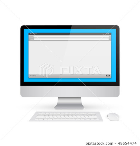 Creative illustration of email message interface with send form isolated on background. Art design E 49654474