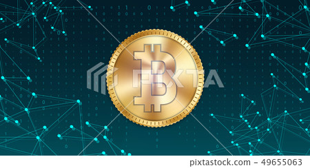 Creative Illustration Of 3d Golden Bitcoin Coin... - Stock Illustration ...