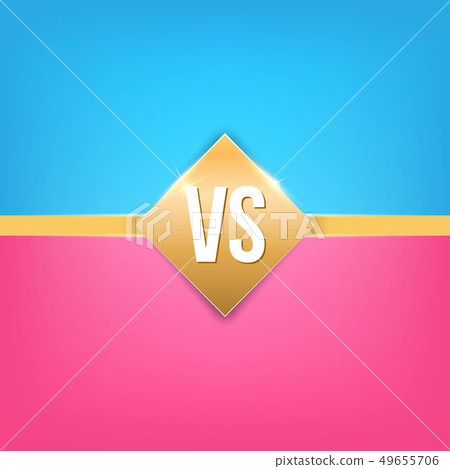 Creative illustration of versus background. VS logo art design for competition, fight, sport match 49655706