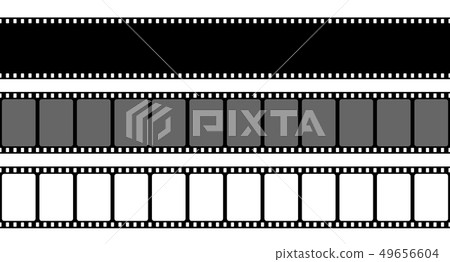 Creative illustration of old retro film strip frame set isolated on background. Art design reel Creative illustration of old retro film strip frame set isolated on background. Art design reel 49656604