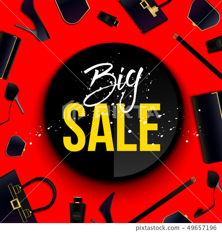 Creative illustration of super big sale special offer poster, banner, background. Art design black Creative illustration of super big sale special offer poster, banner, background. Art design black 49657196