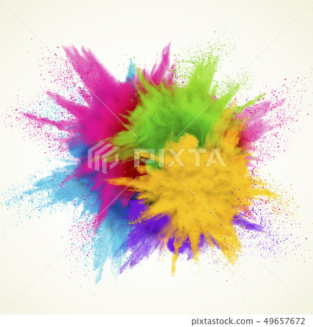 Colorful powder explosion effect Colorful powder explosion effect 49657672