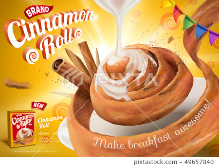 Cinnamon roll ads 49657840