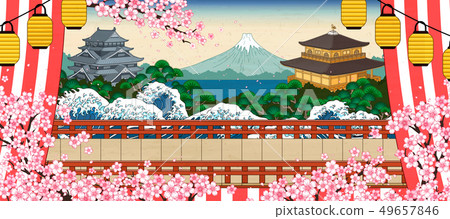 Japanese historic scenery 49657846