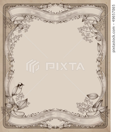 retro wood cut style frame retro wood cut style frame 49657865