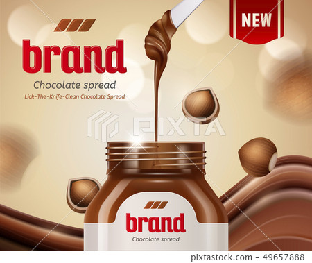 Chocolate spread ads 49657888