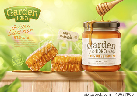 Garden honey ads 49657909