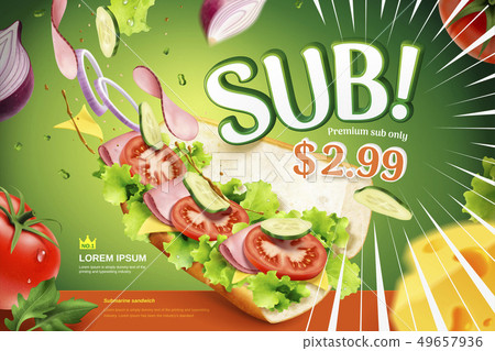 Submarine sandwich ads Submarine sandwich ads 49657936