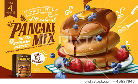 Souffle pancake mix ads 49657946