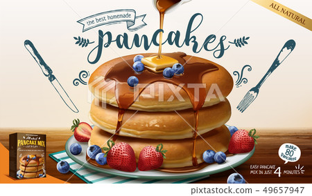 Souffle pancake mix ads 49657947