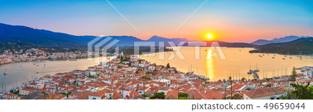 Sunset in Greece, Poros 49659044