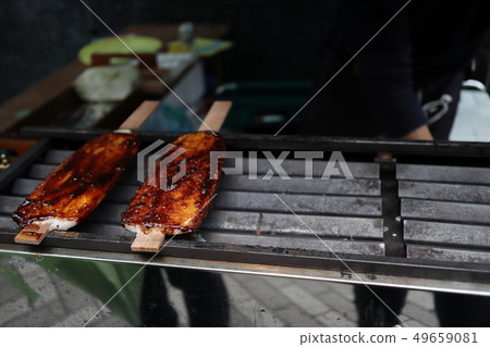 Tokai specialty Goheigoi Charcoal-grilled miso-flavored miso-flavored regional cuisine Tokai specialty Goheigoi Charcoal-grilled miso-flavored miso-flavored regional cuisine 49659081