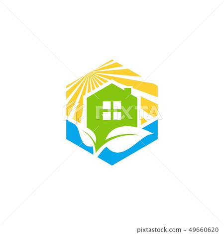 cube home real estate logo symbol icon design 49660620