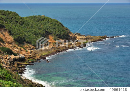 金山燭臺雙嶼及神秘海岸,新北市,台灣 49661418
