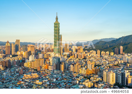 Beautiful architecture building taipei city Beautiful architecture building taipei city 49664058
