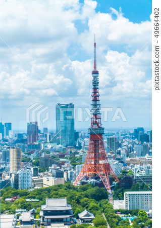 Beautiful architecture building in tokyo city skyline Beautiful architecture building in tokyo city skyline 49664402