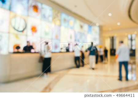Abstract blur and defocused shopping mall of department store interior Abstract blur and defocused shopping mall of department store interior 49664411