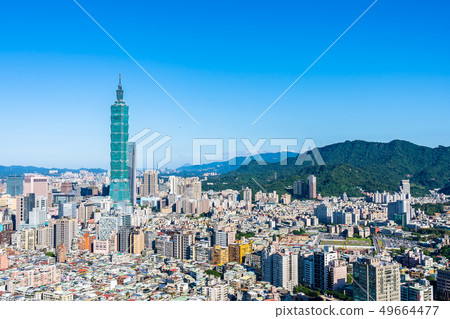 Beautiful architecture building taipei city Beautiful architecture building taipei city 49664477