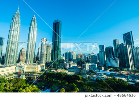 Beautiful architecture building exterior city in kuala lumpur skyline Beautiful architecture building exterior city in kuala lumpur skyline 49664636