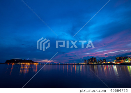 Shonan Enoshima，Kamakura-Kusoetsu Coast夜景 49664755
