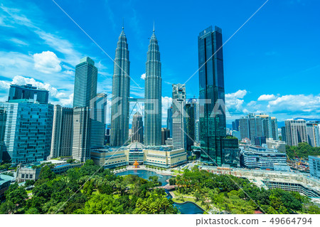 Beautiful architecture building exterior in Kuala Lumpur city in Malaysia Beautiful architecture building exterior in Kuala Lumpur city in Malaysia 49664794